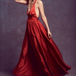 Red Rae Francis Fallon Dress - Free People size 2